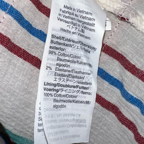 Madewell Rickrack Swing Tank in Stripe Size XS - Picture 9 of 16